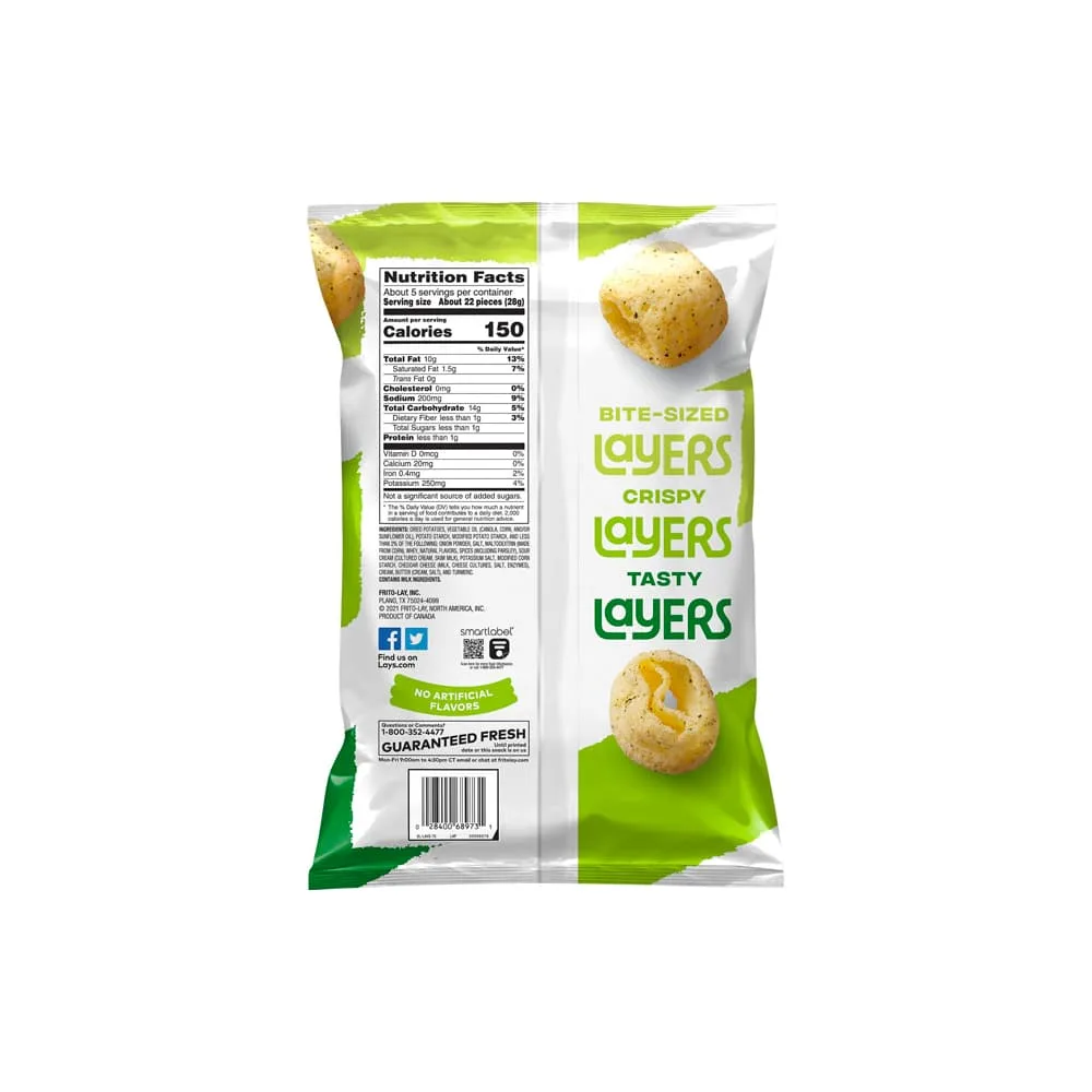 Sour Cream and Onion Flavored Potato Chip Snacks - Image 2